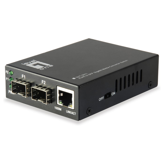 Level One GVT-2011 Conversor de Medios Gigabit RJ45 a SFP Level One GVT-2011 Conversor de Medios Gigabit RJ45 a SFP