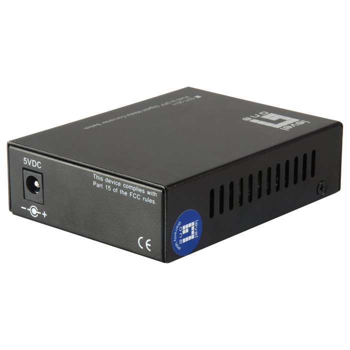 Level One Convertidor GVT-2011 Gigabit Ethernet 10/100/1000T a 1000SX 20km