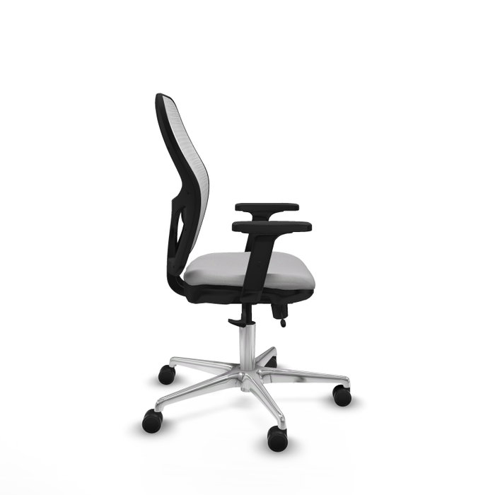 PIQUERAS Y CRESPO Silla de oficina Jorquera con mecanismo Sincro/Traslack Gris claro y Blanco PIQUERAS Y CRESPO Silla de oficina Jorquera con mecanismo Sincro/Traslack Gris claro y Blanco