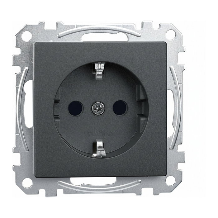MERTEN MEG2300-0414 Toma de corriente Schuko System M antracita MERTEN MEG2300-0414 Toma de corriente Schuko System M antracita