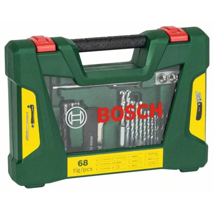 Bosch Caja V-Line 68 piezas para taladrar y atornillar con brocas y puntas