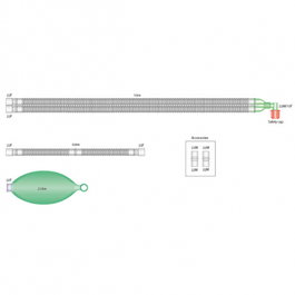 Flextube Circuito Respiratorio 22mm/ 2L /1,6M 1U