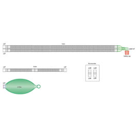 Flextube Circuito Respiratorio 22mm/ 2L /1,6M 1U