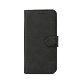 eSTUFF Funda Tipo Cartera para Samsung Galaxy Xcover 7, Negro, Cuero Sintético, con Ranura para 3 Tarjetas y Soporte Plegable