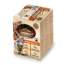 Carnilove Canine Adult Pouch Pate Multipack Alimento Húmedo para Perros 4x300 gr