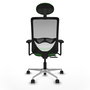 PIQUERAS Y CRESPO Silla de oficina Zulema con mecanismo Sincro/Traslack, Verde y Blanco