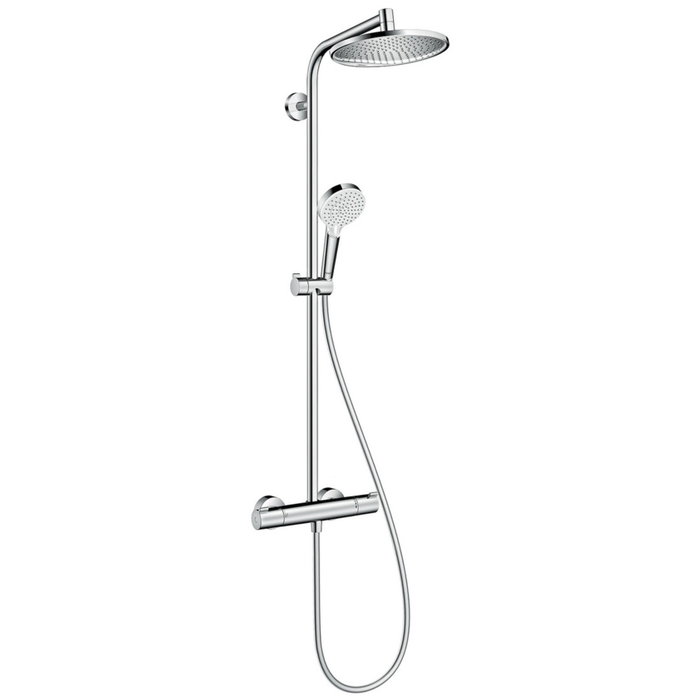 Hansgrohe Crometta S Columna de Ducha 240 1jet con Termostato Cromado Hansgrohe Crometta S Columna de Ducha 240 1jet con Termostato Cromado