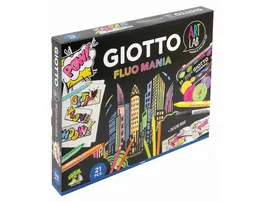 Giotto Set Creativo Fluo Mania 21 Piezas