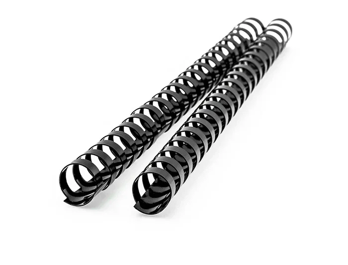 Q-connect Canutillo Redondo 14 mm Plástico Negro Capacidad 130 Hojas Caja 100 Unidades