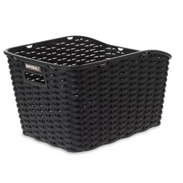 Basil Cesta Trasera Weave WP Negro