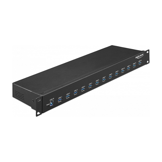 DeLOCK Concentrador USB Industrial 13 Puertos 3.2 Gen 1 Tipo-A 19 pulgadas DeLOCK Concentrador USB Industrial 13 Puertos 3.2 Gen 1 Tipo-A 19 pulgadas
