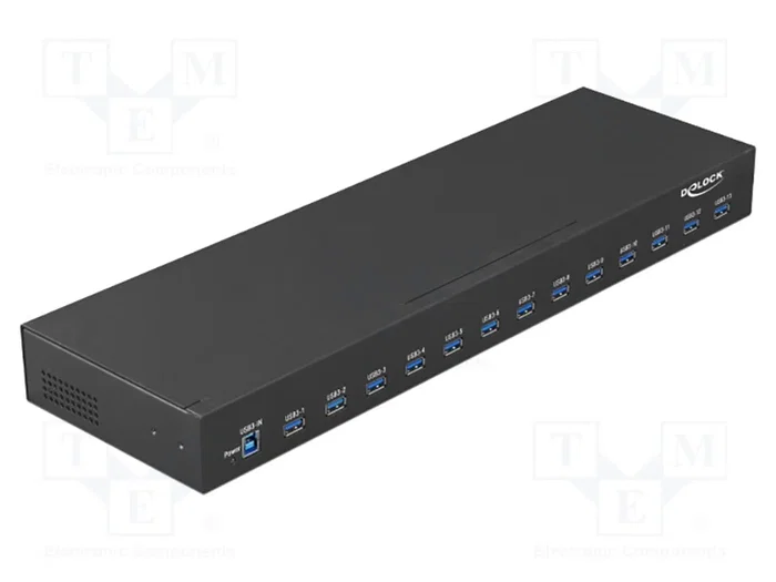 DeLOCK Concentrador USB Industrial 13 Puertos 3.2 Gen 1 Tipo-A 19 pulgadas DeLOCK Concentrador USB Industrial 13 Puertos 3.2 Gen 1 Tipo-A 19 pulgadas