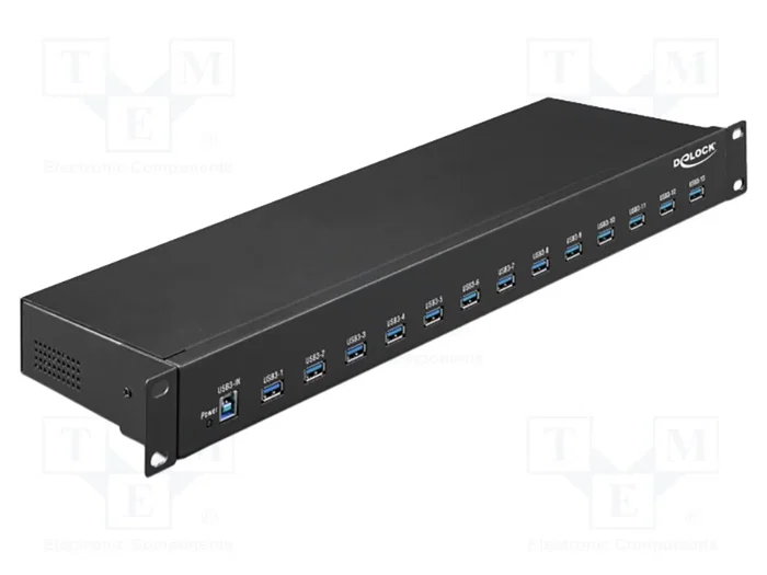 DeLOCK Concentrador USB Industrial 13 Puertos 3.2 Gen 1 Tipo-A 19 pulgadas DeLOCK Concentrador USB Industrial 13 Puertos 3.2 Gen 1 Tipo-A 19 pulgadas