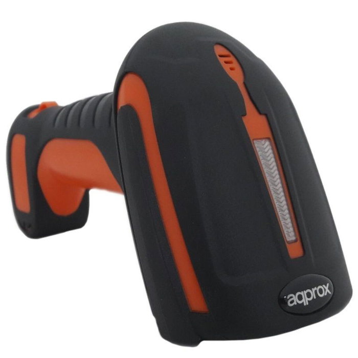 Approx appLS18I Lector de Código de Barras 1D Bluetooth/USB/RF Gris y naranja