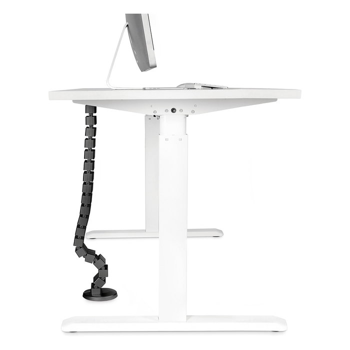 Digitus Canal para Cables, Flexible, Longitud Ajustable hasta 1.3m, Color Negro - Cable Channel