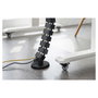 Digitus Guía pasacables flexible curva Negro