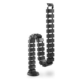 Digitus Guía pasacables flexible curva Negro