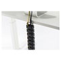 Digitus Guía pasacables flexible curva Negro