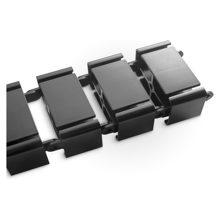 Digitus Canal para Cables, Flexible, Longitud Ajustable hasta 1.3m, Color Negro - Cable Channel