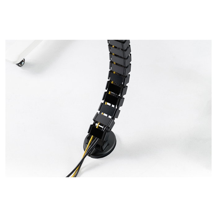Digitus Canal para Cables, Flexible, Longitud Ajustable hasta 1.3m, Color Negro - Cable Channel