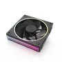 Zalman ZM-DF120R Ventilador para PC 120mm Negro con ARGB, Control PWM, 800-2300 RPM, 1.87 mmH2O, Rodamiento de Bolas, 1 Pieza