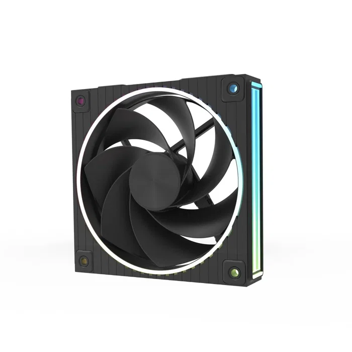 Zalman ZM-DF120R Ventilador para PC 120mm Negro con ARGB, Control PWM, 800-2300 RPM, 1.87 mmH2O, Rodamiento de Bolas, 1 Pieza