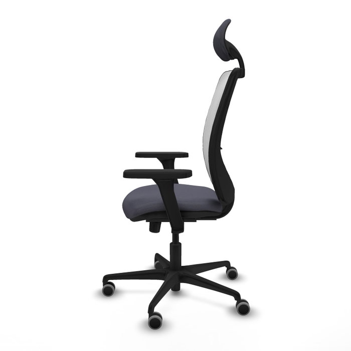 PIQUERAS Y CRESPO Silla de oficina Zulema con Mecanismo Sincro, Gris oscuro y Blanco PIQUERAS Y CRESPO Silla de oficina Zulema con Mecanismo Sincro, Gris oscuro y Blanco