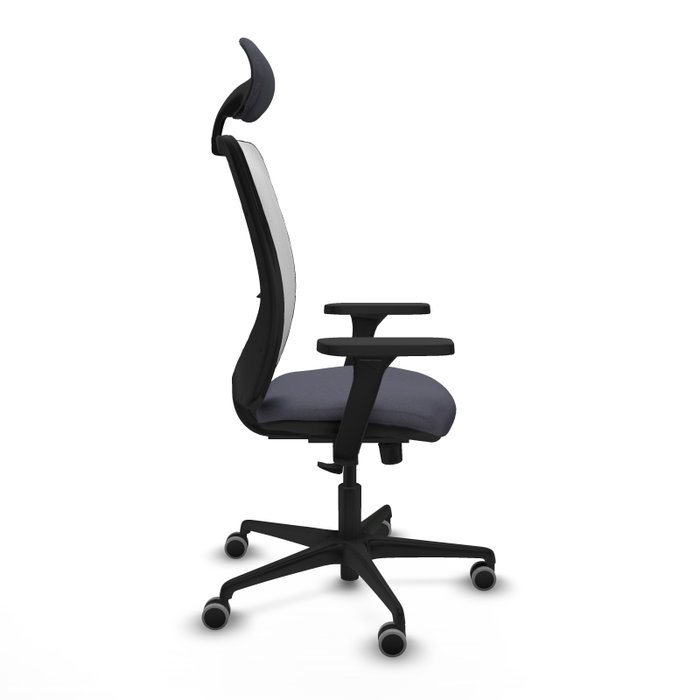 PIQUERAS Y CRESPO Silla de oficina Zulema con Mecanismo Sincro, Gris oscuro y Blanco PIQUERAS Y CRESPO Silla de oficina Zulema con Mecanismo Sincro, Gris oscuro y Blanco