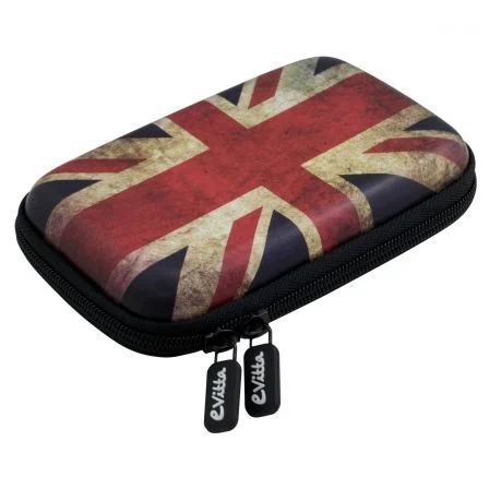 FUNDA E-VITTA HDD ENGLAND PARA DISCO DURO O POWERBANK DE 2.5"/6.35CM - NYLON SEMIRRIGIDO - BANDAS ELÁSTICAS - DOBLE CREMALLERA FUNDA E-VITTA HDD ENGLAND PARA DISCO DURO O POWERBANK DE 2.5"/6.35CM - NYLON SEMIRRIGIDO - BANDAS ELÁSTICAS - DOBLE CREMALLERA