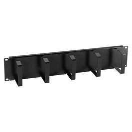 EFB ACCS Soporte para cables 19 INCH 2U CMP 5 LOOPS STEEL Negro