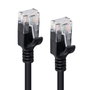 MicroConnect Cable de Red CAT6a U/UTP Slim 0,15m Negro