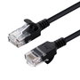MicroConnect Cable de Red CAT6a U/UTP Slim 0,15m Negro