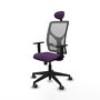 PIQUERAS Y CRESPO Silla de oficina Motilla con mecanismo Sincro, morado y gris