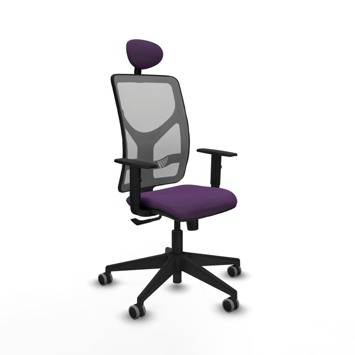 PIQUERAS Y CRESPO Silla de oficina Motilla con mecanismo Sincro, morado y gris PIQUERAS Y CRESPO Silla de oficina Motilla con mecanismo Sincro, morado y gris