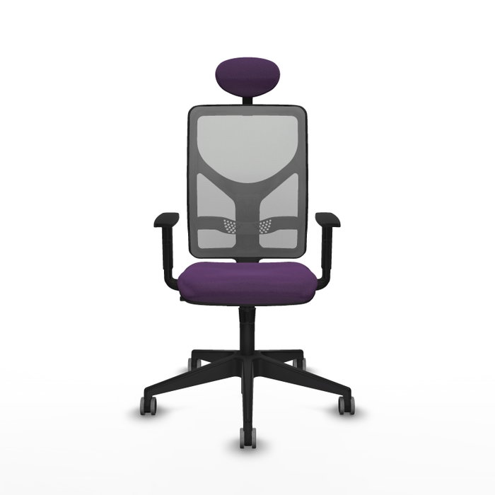 PIQUERAS Y CRESPO Silla de oficina Motilla con mecanismo Sincro, morado y gris PIQUERAS Y CRESPO Silla de oficina Motilla con mecanismo Sincro, morado y gris