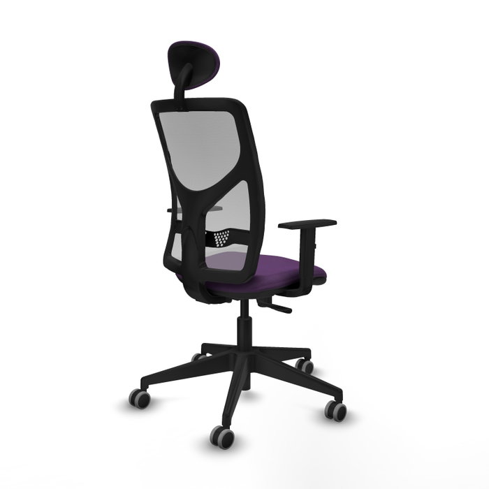 PIQUERAS Y CRESPO Silla de oficina Motilla con mecanismo Sincro, morado y gris PIQUERAS Y CRESPO Silla de oficina Motilla con mecanismo Sincro, morado y gris