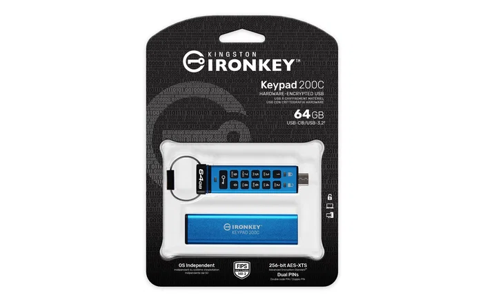 Kingston IronKey Keypad 200C 64GB USB-C