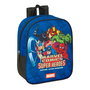 Mochila Escolar The Avengers Azul Negro 22 x 27 x 10 cm