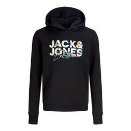 Sudadera con Capucha Niño Jack & Jones Jjgeplas Negro