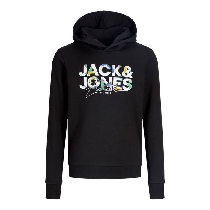 Sudadera con Capucha Niño Jack & Jones Jjgeplas Negro Sudadera con Capucha Niño Jack & Jones Jjgeplas Negro