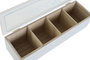 DKD Home Decor Caja de Infusiones Scandi en Verde y Azul, MDF y Cristal, 30x9x8 cm
