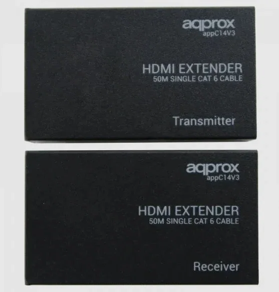 Approx APPC14V4 Extensor HDMI por RJ-45 Negro Approx APPC14V4 Extensor HDMI por RJ-45 Negro