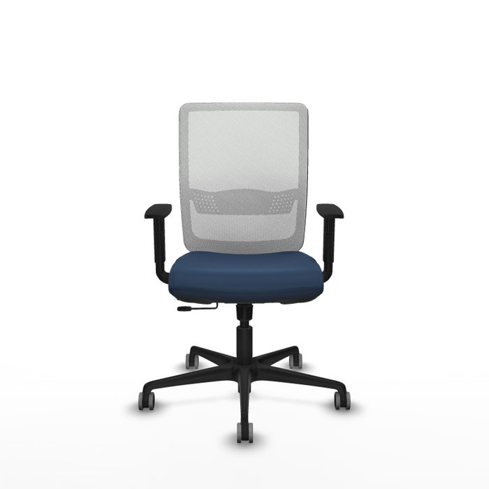 PIQUERAS Y CRESPO Silla de oficina Haches con mecanismo Sincro/Traslack Azul marino y Blanco PIQUERAS Y CRESPO Silla de oficina Haches con mecanismo Sincro/Traslack Azul marino y Blanco