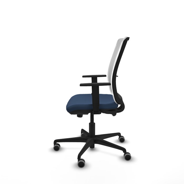 PIQUERAS Y CRESPO Silla de oficina Haches con mecanismo Sincro/Traslack Azul marino y Blanco PIQUERAS Y CRESPO Silla de oficina Haches con mecanismo Sincro/Traslack Azul marino y Blanco