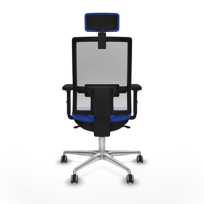 PIQUERAS Y CRESPO Silla de oficina Horna con mecanismo Sincro, Azul y Blanco PIQUERAS Y CRESPO Silla de oficina Horna con mecanismo Sincro, Azul y Blanco