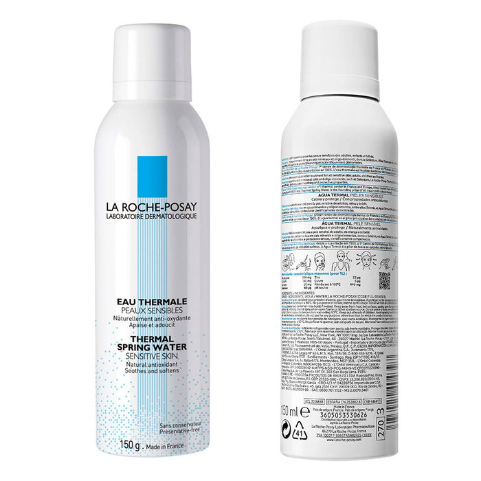 La Roche-Posay EAU THERMALE Peaux Sensibles - Bruma Agua Termal Facial 150 ml - Calma, Protege y Equilibra Pieles Sensibles, Hipoalergénica
