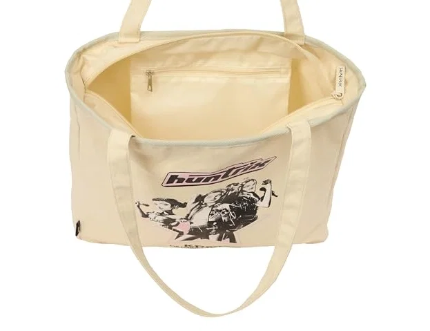 Safta Tote Bag K-Pop Demon Hunters con Cremallera Beige