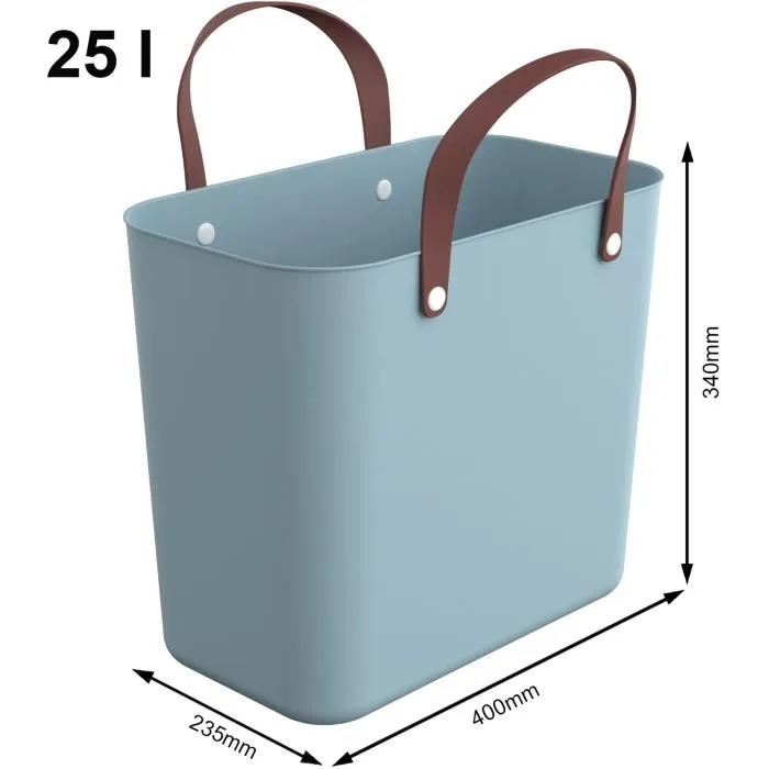 Rotho Mypet Bolso Tote ALBULA 25L para Excursiones y Transporte - Plástico Reciclado, Azul Claro, Ligero, 40 kg Carga, 40x23.5x34 cm