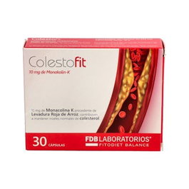 FDB Colestofit 30 Cap. Suplemento para el Corazón con Monacolina K y Probióticos para Mantener Niveles Normales de Colesterol