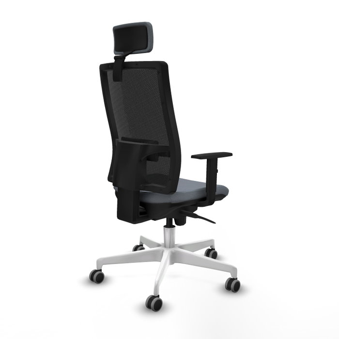 PIQUERAS Y CRESPO Silla de oficina Horna Gris y Negro con Mecanismo Sincro PIQUERAS Y CRESPO Silla de oficina Horna Gris y Negro con Mecanismo Sincro